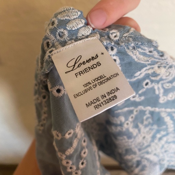 Super cute blue boho top - Picture 5 of 9